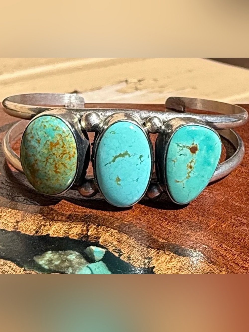 🦋RESERVED DO NOT PURCHASE🦋Navajo Turquoise Sterling Cuff